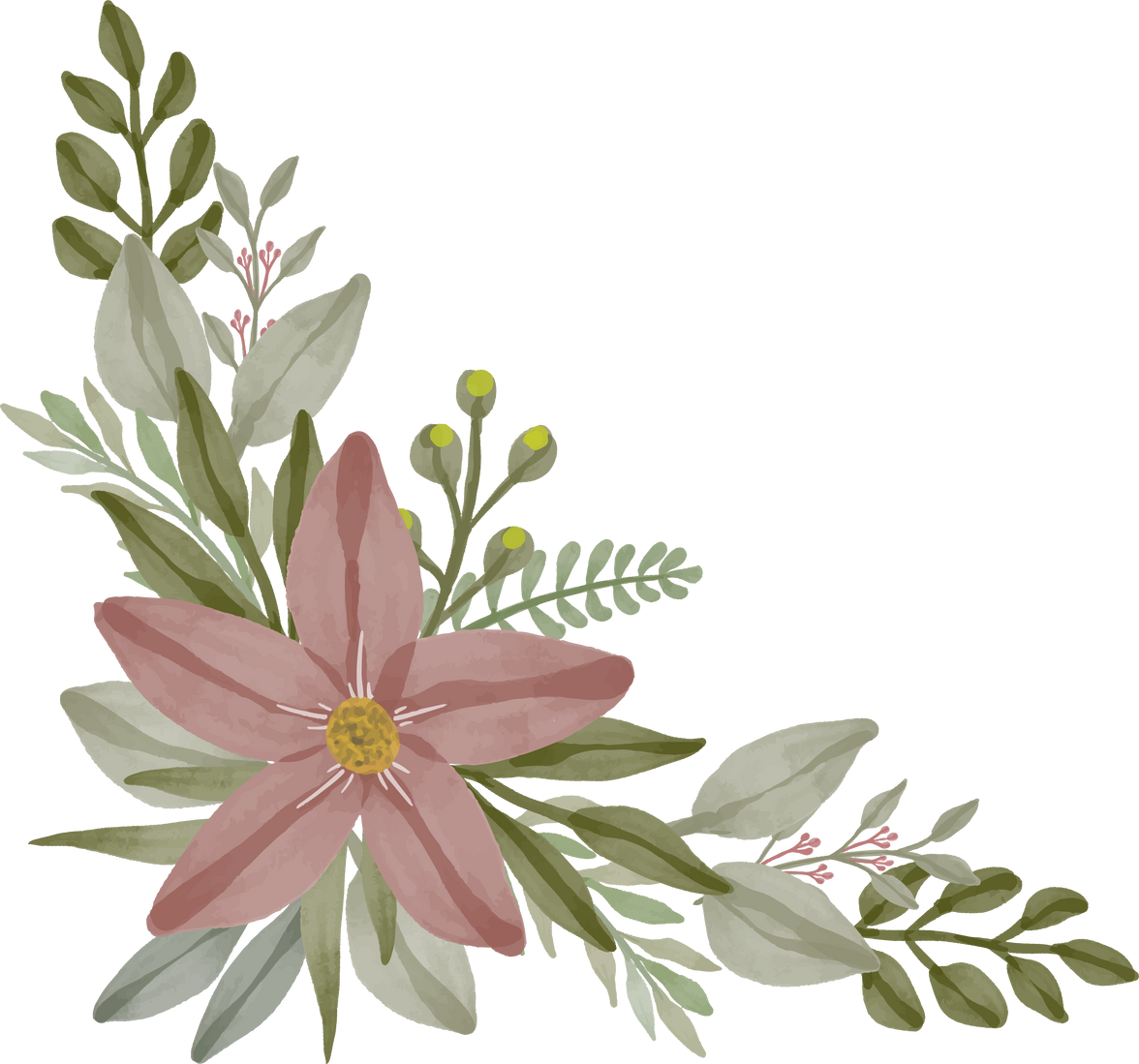 Flower Bouquet Border